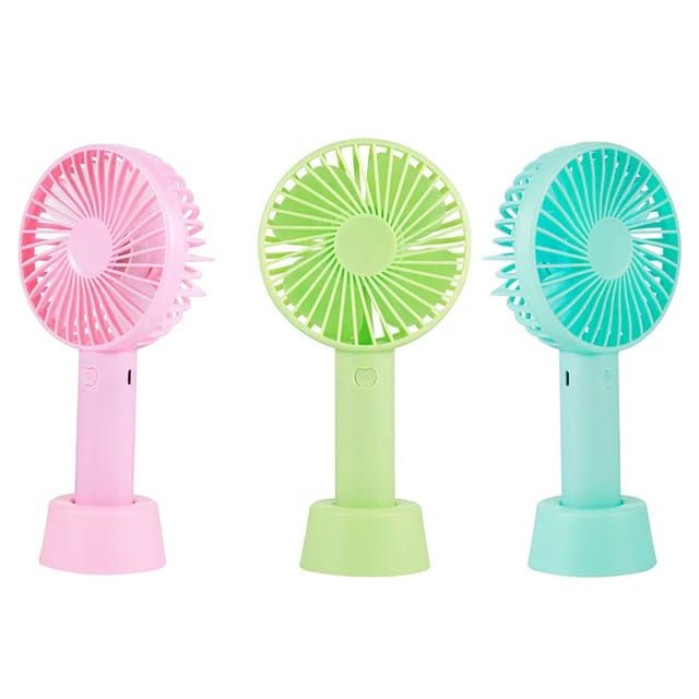 3 Speed Personal Fan with stand - Rechargeable
Available in Green, Blue, Pink, White