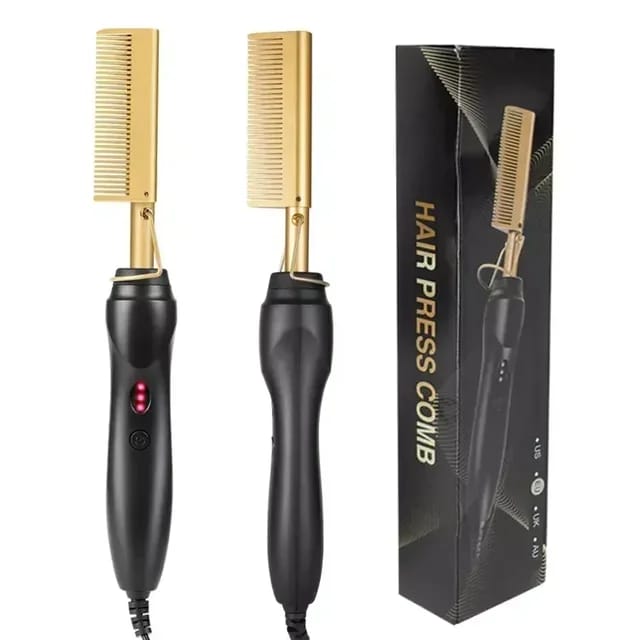 Electric hot comb  Heat adjustable and prevents the hair from heat damage , for  natural hair, wigs