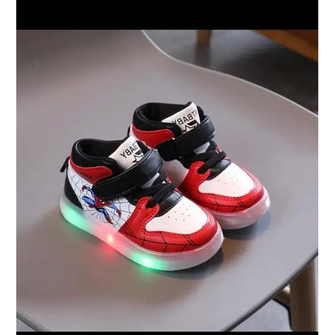 Kids' Spiderman Luminous LED Fashionable Sneakers/ kids shoes