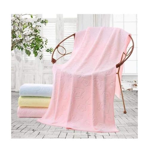 Cotton Baby Bath Towel-Pink