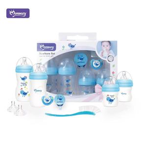 Momeasy Newborn Baby Feeding Gift Set -Blue