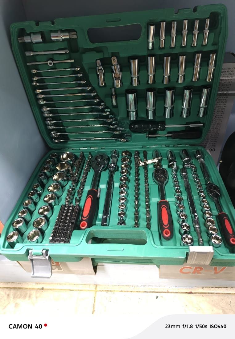 216 pieces chrome vanadium socket set