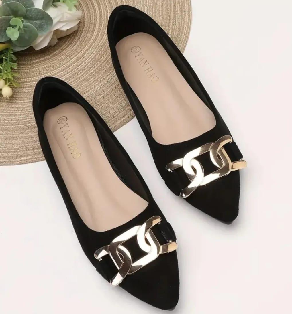 Women Black Casual/Official Flat shoe