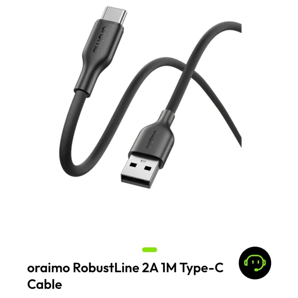 oraimo RobustLine 2A 1M Type-C Cable