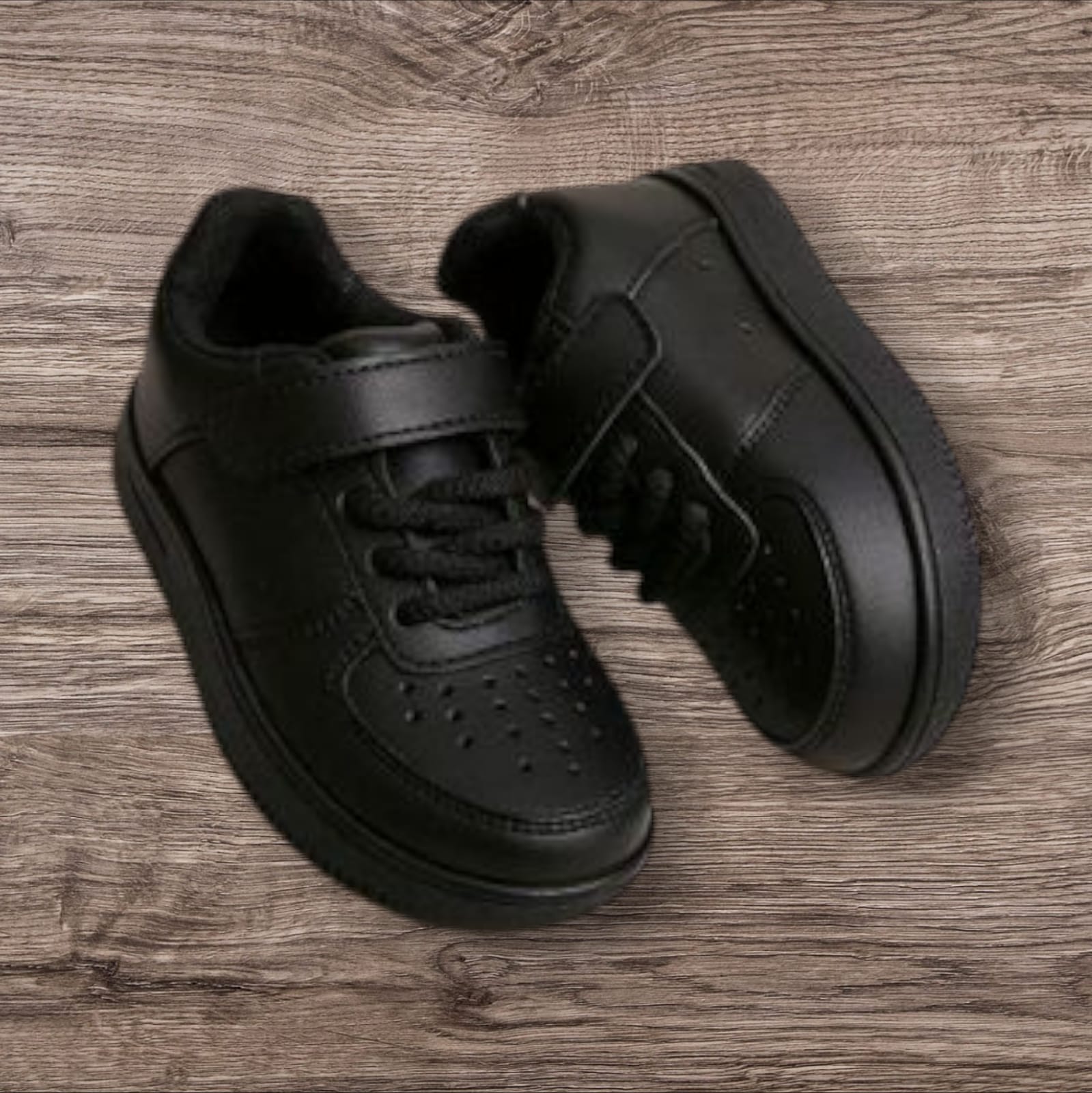 Children's AFC Comfortable Breathable Casual Sneakers Boy/ Girl Kid Shoes - Black