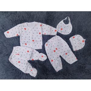 LuckyStar 5 PCS UNISEX NEW BORN BABY RECEIVING SET-Assorted