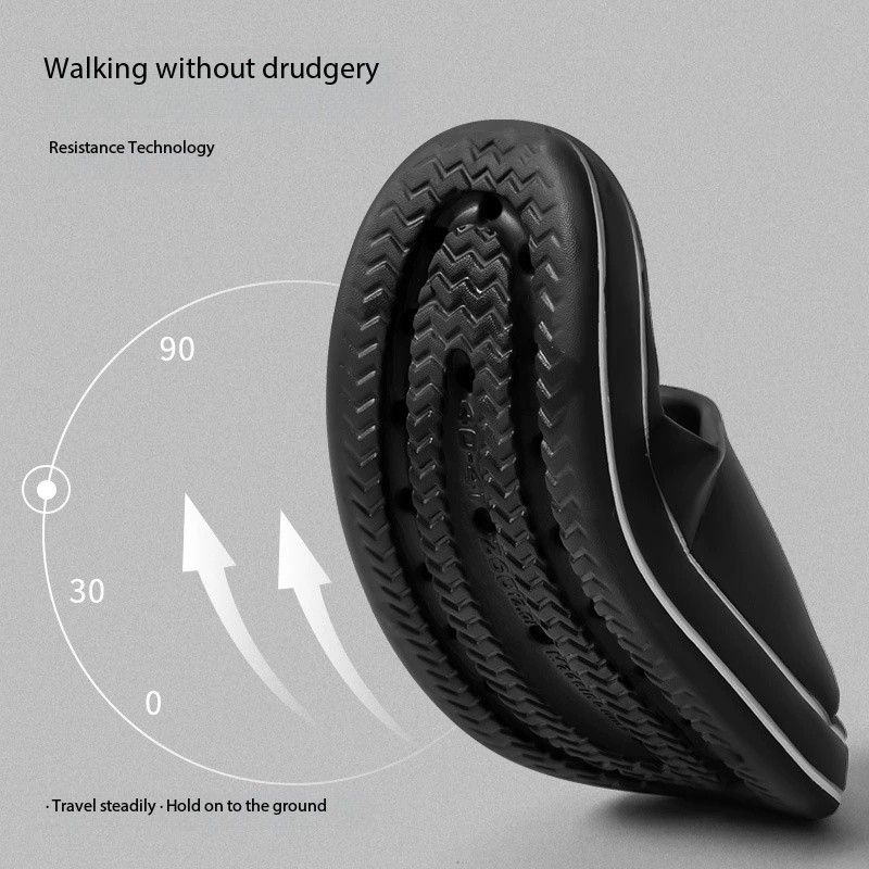 Women Letter Slippers Beach Slides Solid Color Mens Thick Sole Indoor Bathroom Anti Slip Shoes Summer Couple Sandals