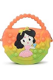 Pop Purse It, Pop Bag for Girls Crossbody, Large Shoulder Handbag, Messenger Bag with Strap Minnie, Gifts for Kids (Rainbow 1pc)