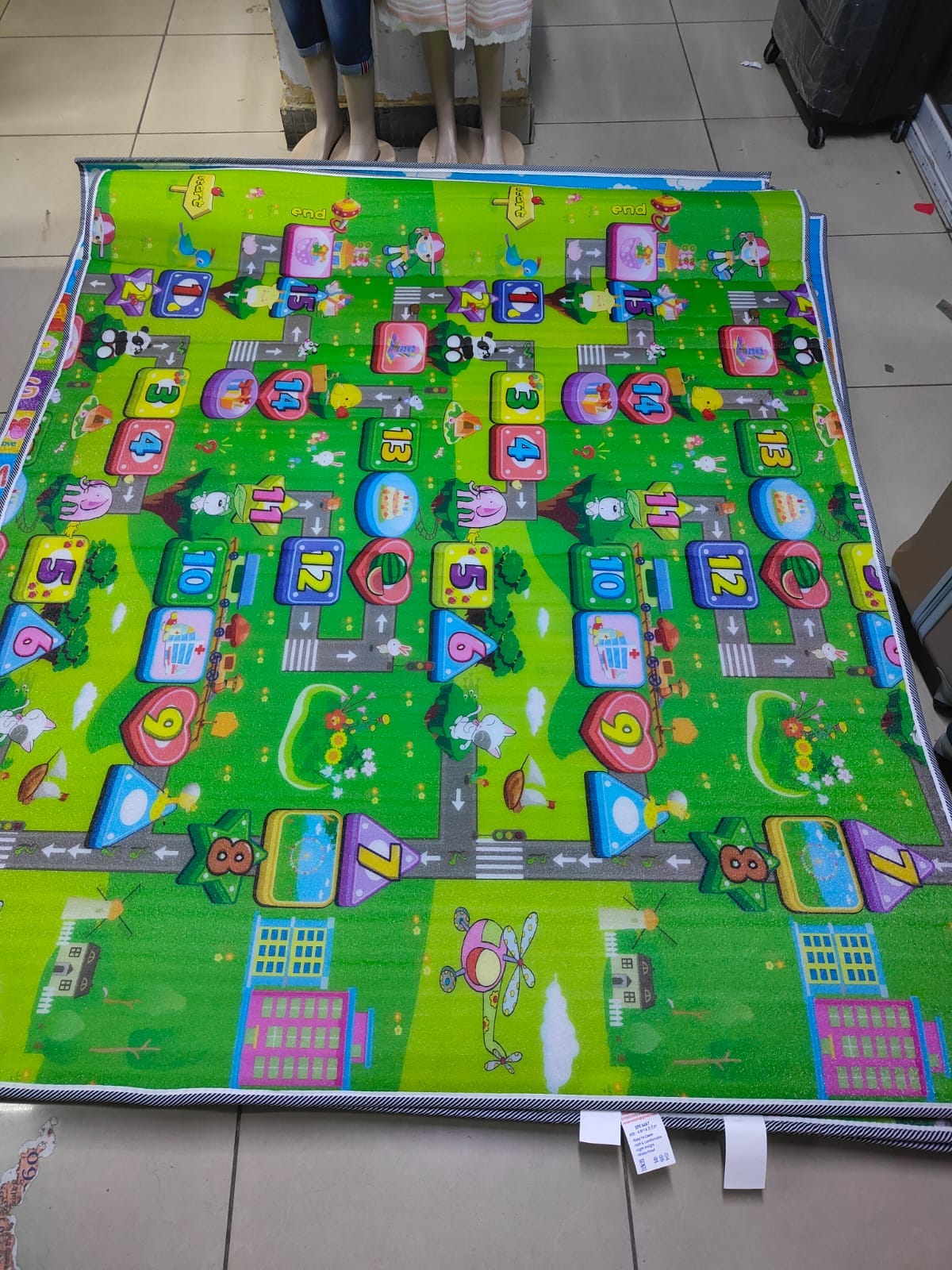 Baby Play Mat Kids Rug for Floor, Playmat for Kids Toddlers Infant, Extra Large Thick Playtime Collection ABC, Numbers, Animals Educational Area Rugs for Playroom (6×6ft)