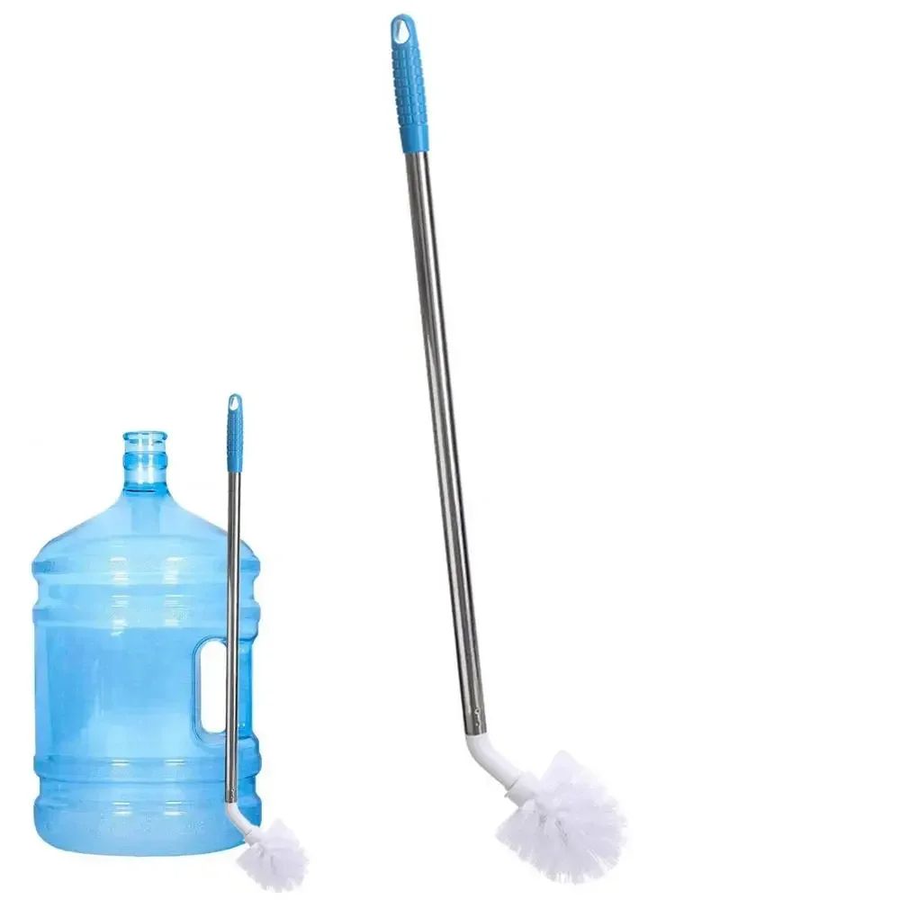 Household Bucket Washing Brush With Stainless Steel Rod Plastic Water Dispenser Water Bucket Cleaning Brush Cleaner Gadgets Home