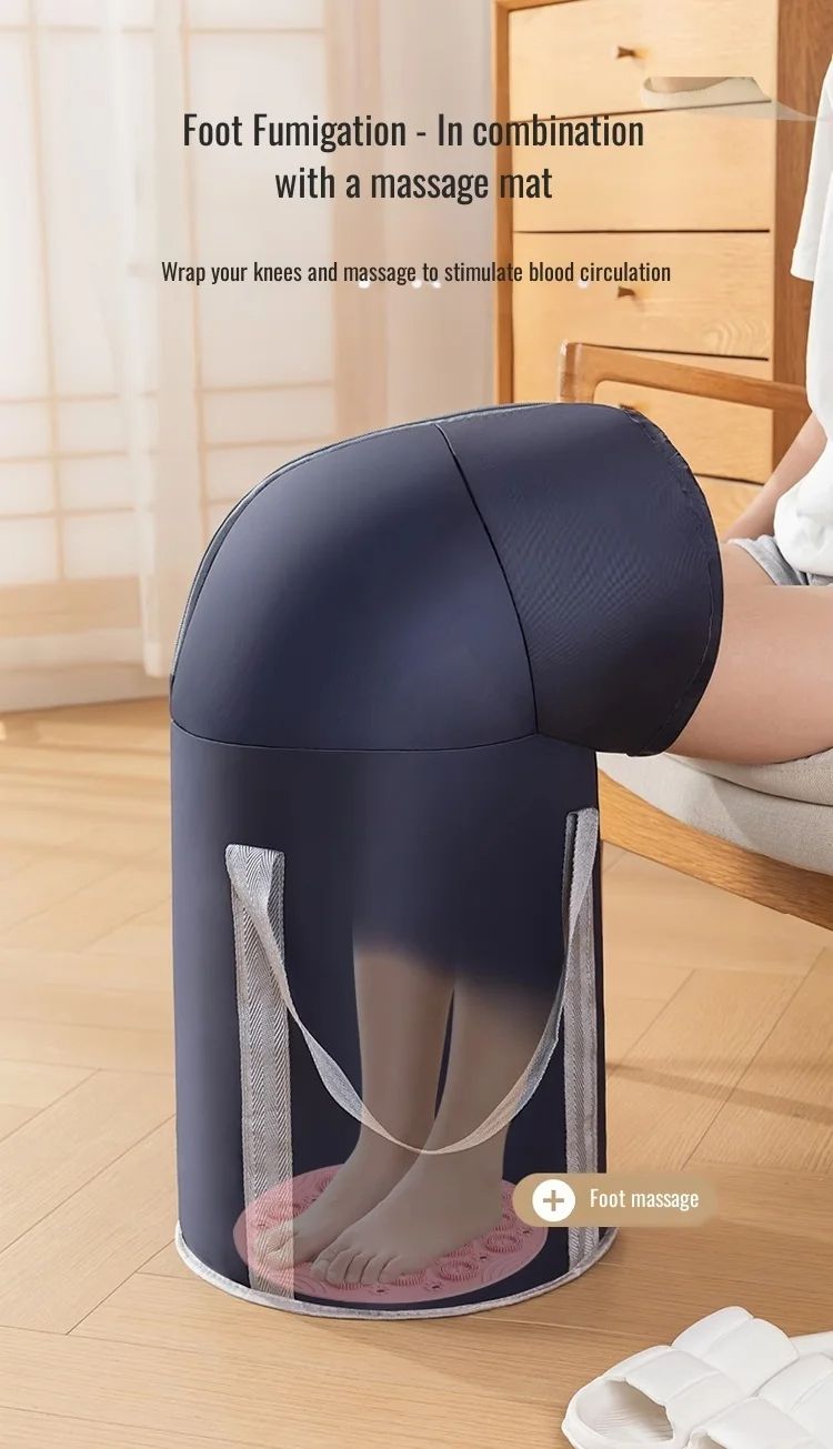 Foot Soaking Bucket Foldable Portable Raised Calf Sized Household Insulated Foot Soaking Bag Travel Foot Basin Bath Bathroom