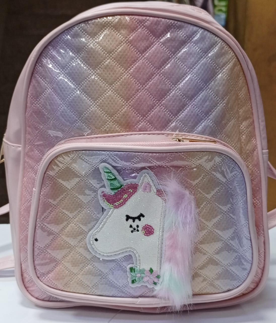 Cute Cartoon Animal Design Plush Backpack Kindergarten Children's Bag Disney Minnie Kids Baby School Bag