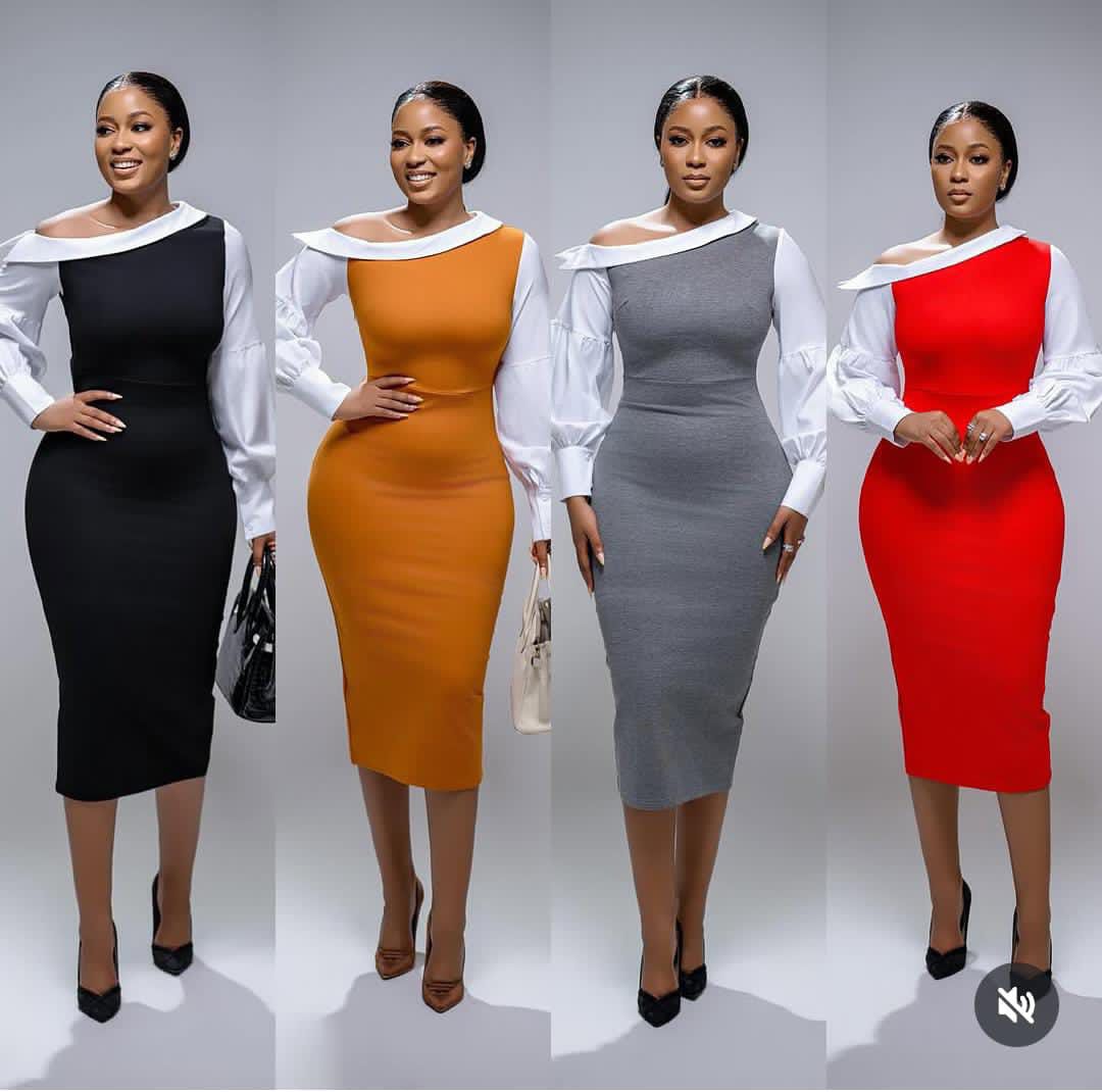 Elegant Bodycon Office Dress for  womenStep into elegance, confidence, and undeniable style with this premium formal bodycon dress for women now available