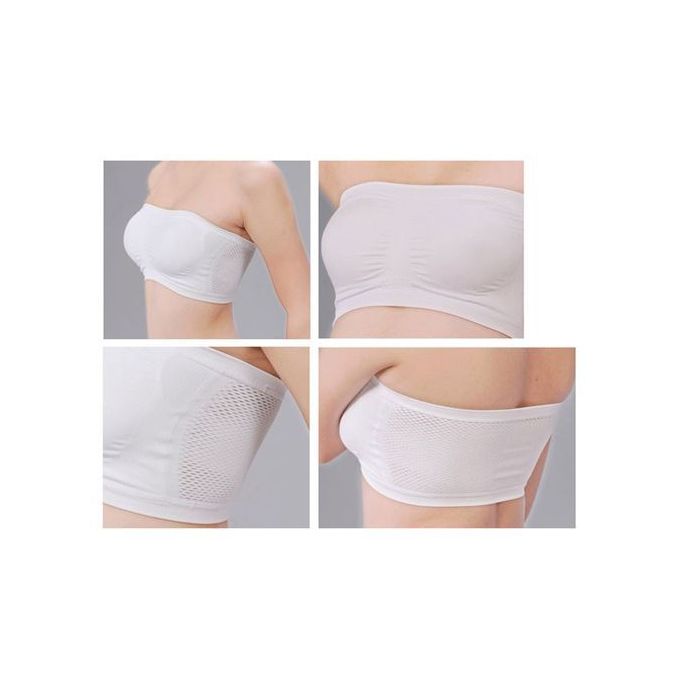 Fashion Women Basic Stretch Layer Sless Seamless Solid Nursing Bra Cropped Tube Top Bra