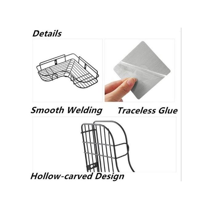 Triangular Corner Shelf Organizer For Bathroom/Kitchen/Toilet