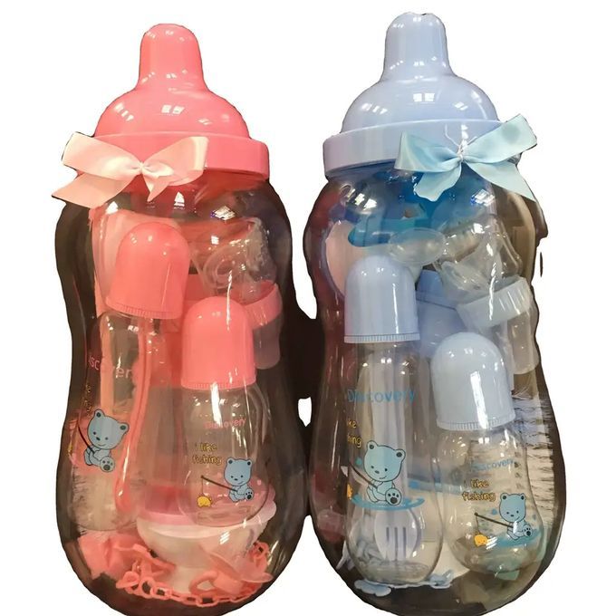 Fashion Baby Feeding Gift Set In Bottle Bank