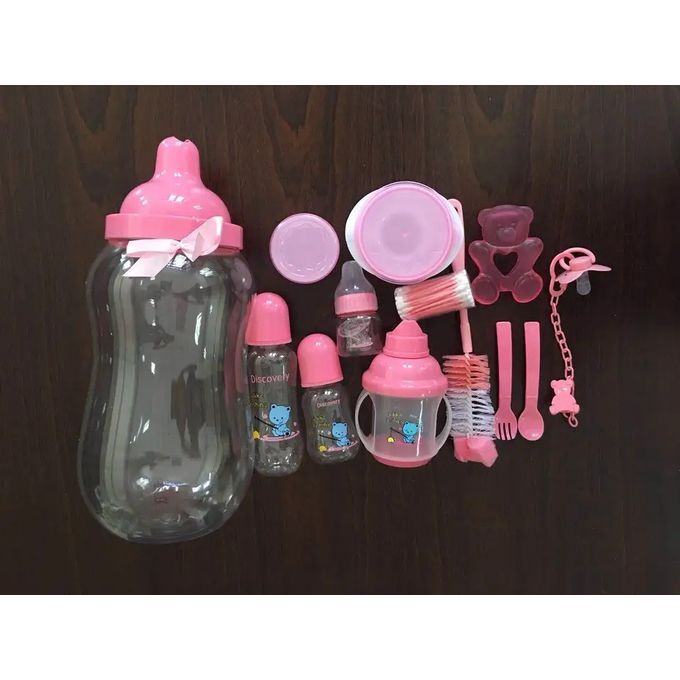 Fashion Baby Feeding Gift Set In Bottle Bank