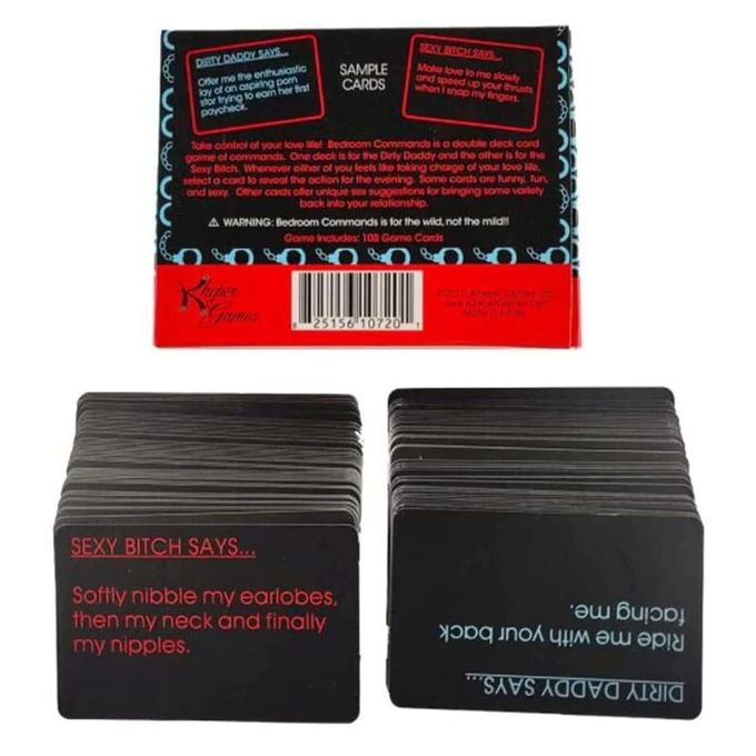 Bedroom Commands Card Game