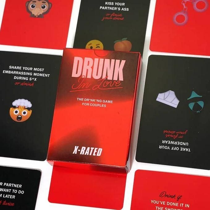 Drunk In Love Drinking Game Card For Couples