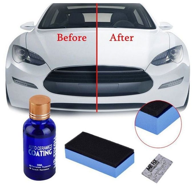 Automotive Ceramic Coating, Greyghost Mr Fix 9H Anti Scratch Hydrophobic Polish Nano Coating Kit, High Gloss Car Paint Sealant Protection