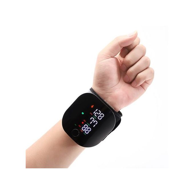USB Chargeable Voice Digital Wrist BP Pulse Vascular Blood Pressure Monitor Heartbeat