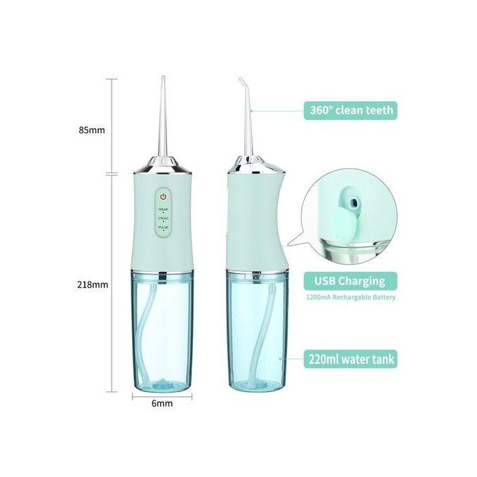 Portable Oral Irrigator Water Flosser Usb Water Jet Floss 4 Jet Tip 220ml 3 Modes Ipx7 1400rpm Mouth Washing Machine-pink