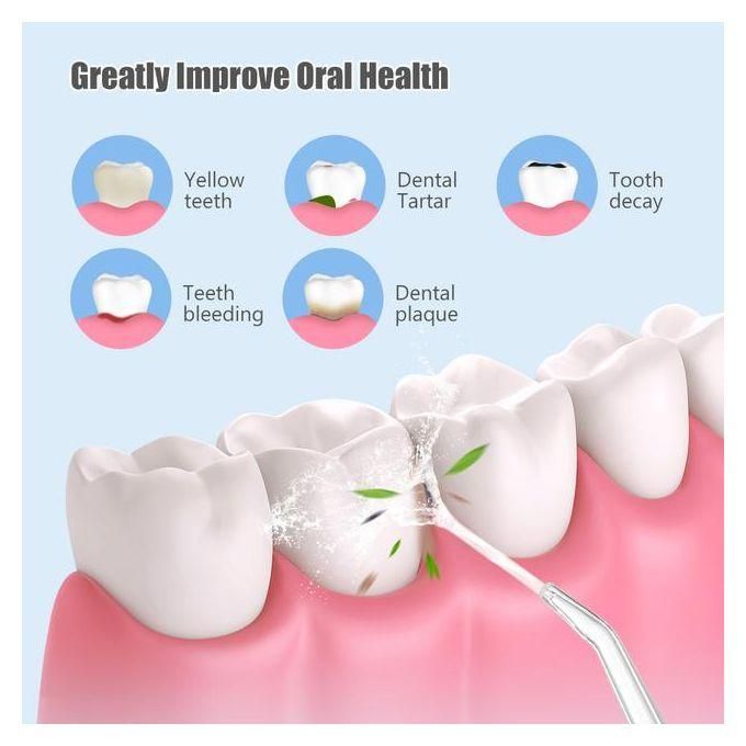 Portable Oral Irrigator Water Flosser Usb Water Jet Floss 4 Jet Tip 220ml 3 Modes Ipx7 1400rpm Mouth Washing Machine-pink