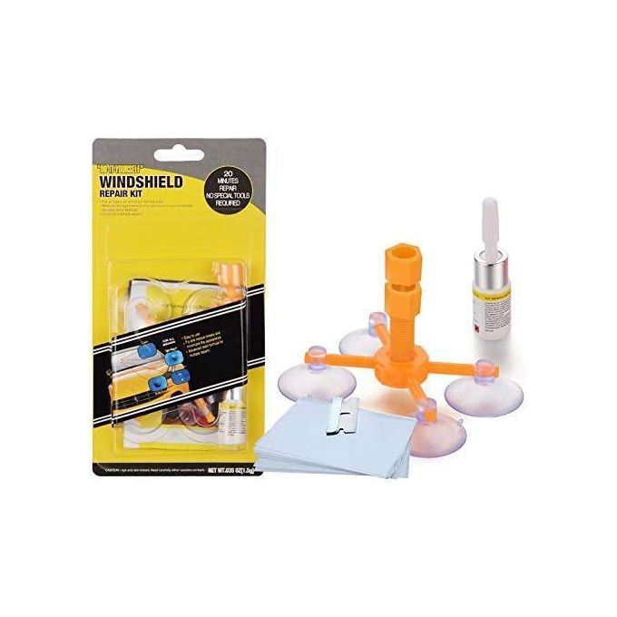 Windshield Repair Kit - Professional Grade DIY Glass Chip Fix Kit for Car & Home Windshields, Chips, Cracks & Scratches - Resin Car Window Crack Repair Kit