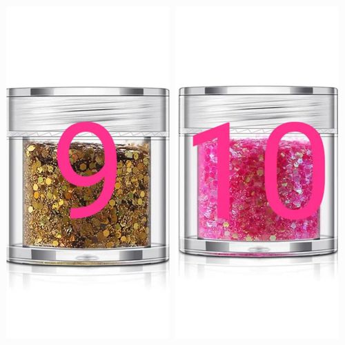 Shimmers/Glitters /Face /Body /Eye /Hair/ Nails Holographic Chunky  Craft Glitter for Resin Art Crafts, Cosmetic Glitter for Nail Body Face Eye, Epoxy Resin Glitter Sequin flake Dust Powder Glitters