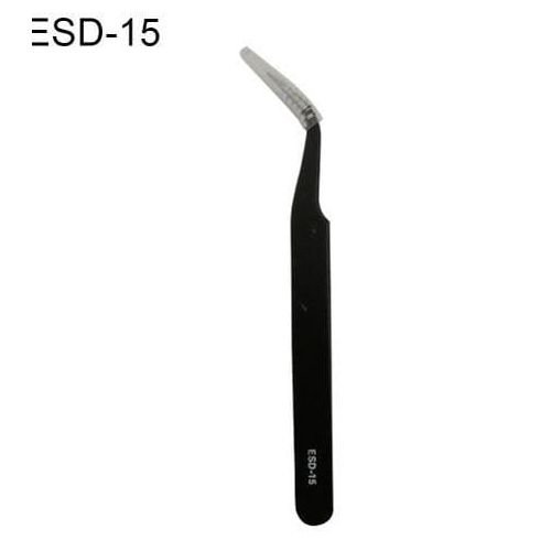 Precision Tweezers Set, Upgraded Anti-Static Stainless Steel of Tweezers, for Electronics, Soldering, Laboratory Work, Jewelry-Making, Model, Craft