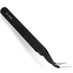 Precision Tweezers Set, Upgraded Anti-Static Stainless Steel of Tweezers, for Electronics, Soldering, Laboratory Work, Jewelry-Making, Model, Craft