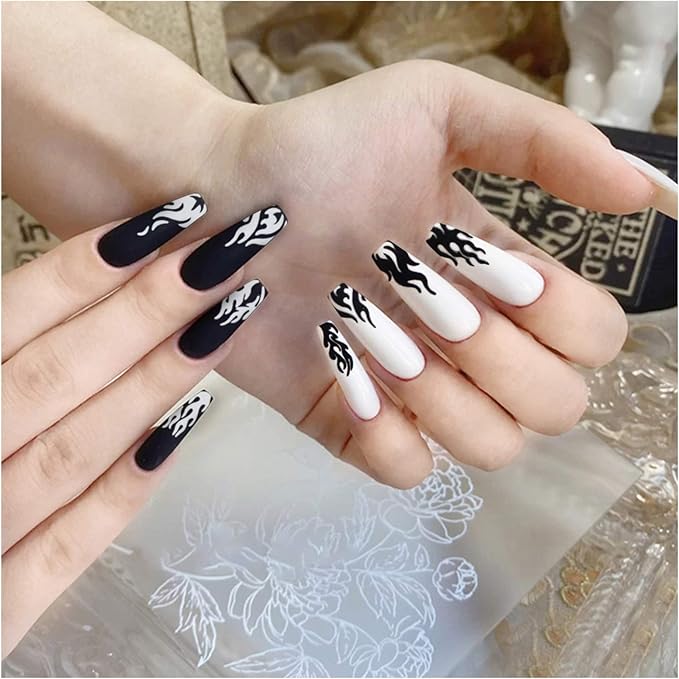 Self Adhesive Flame Nail Art Stickers Designer Decorations nail art accessories