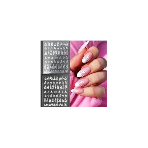 Self Adhesive Flame Nail Art Stickers Designer Decorations nail art accessories