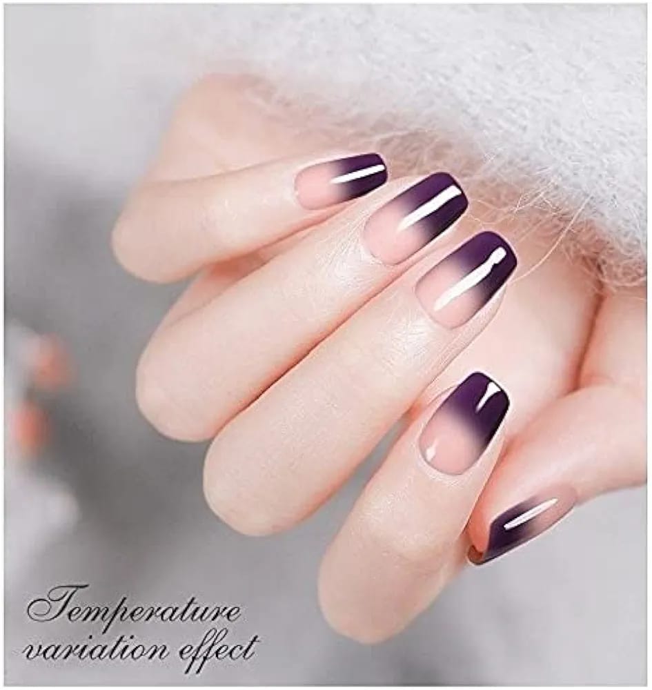 15ml Color Changing Gel Nail Polish  Mood Temperature Change Gel Polish Soak Off Temperature Changing Gel Polish Thermal Ge Polish UV/LED Gel Polish
