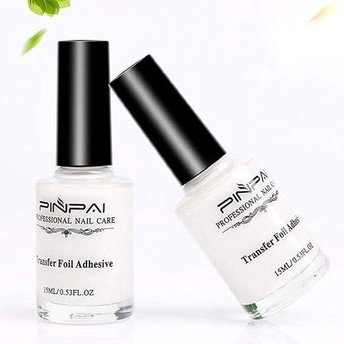 Nail Foil Glue Gel for Foil Art Stickers Strong Adhesion Nail Complete Transfer Nail Glue For Transfer Foils Sticker Adhesive Nail Gel Starry Paper Stamping Glue No Need Dryer Manicure Designs Tools