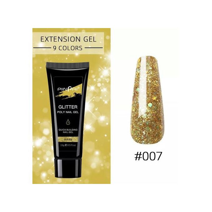 Poly Gel Glitters  Nail Gel Builder Nail Extension Acrylic Nails Enhancement Thickening Trendy Nail Art Design Professional Acrygel Nail Extension Builder Poly gel Polygel Glitters Glittered poly Gel