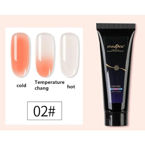 Poly GelTemperature Colour Changing PolyGel Acrygel Gumgel Nail Gel Builder Nail Extension Acrylic Nails Enhancement Trendy Nail Art Professional Acrygel Nail Extension Builder