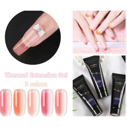 Poly GelTemperature Colour Changing PolyGel Acrygel Gumgel Nail Gel Builder Nail Extension Acrylic Nails Enhancement Trendy Nail Art Professional Acrygel Nail Extension Builder