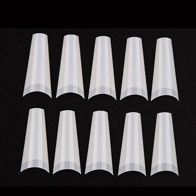False Nails Tips Acrylic Nail Natural Half Fake Nail Tips 500Pcs Fake Artificial  Nails with Box(Natural-Box)Ballerina Coffin Nails Half Cover Artificial Tips  Acrylic Nails Nails Tips  Ballerina