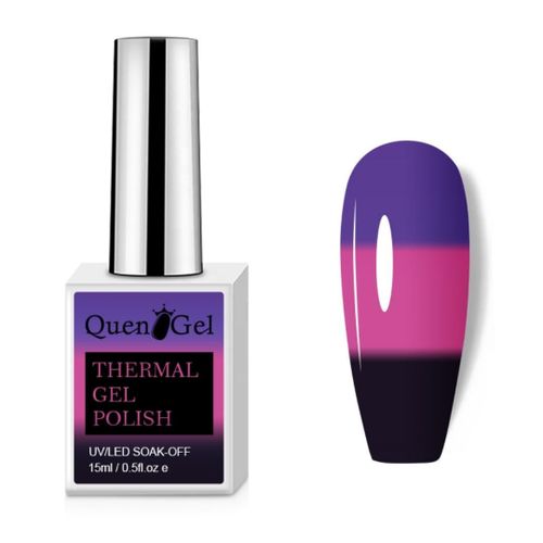 15ml Color Changing Gel Nail Polish  Mood Temperature Change Gel Polish Soak Off Temperature Changing Gel Polish Thermal Ge Polish UV/LED Gel Polish