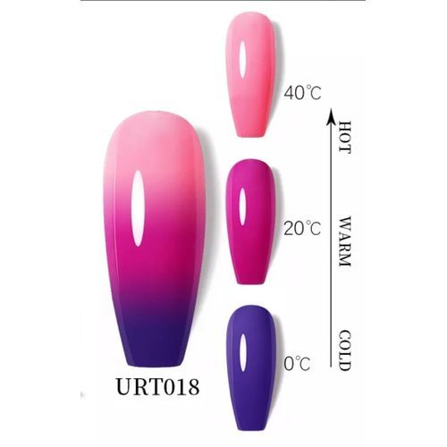 15ml Color Changing Gel Nail Polish  Mood Temperature Change Gel Polish Soak Off Temperature Changing Gel Polish Thermal Ge Polish UV/LED Gel Polish