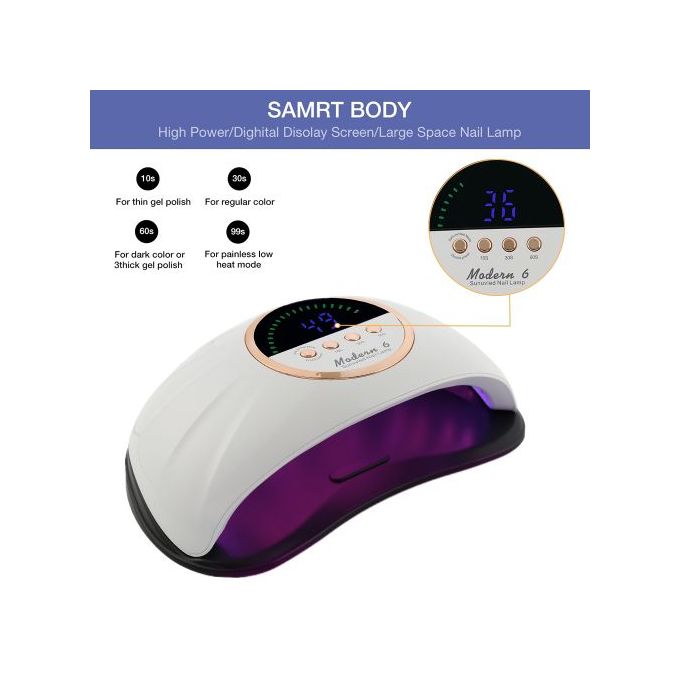 sun Two Hand M6 69PCsLED New 268w LEDUV Nail Dryer LED Nail Lamp 268 W UV LED Nail Lamp for Gel Polish with 4 Timer Settings and Professional Manicure Nail Dryer with Automatic Sensor Nails