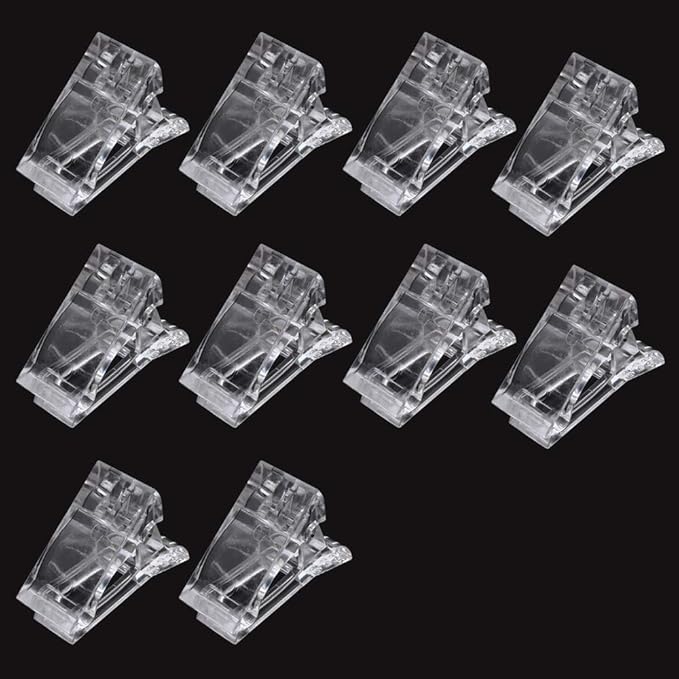10/5 Pcs Nail Tips Clip for Quick Building Polygel nail forms Nail clips for polygel Finger Nail Extension UV LED Builder Clamps Manicure N ail Art Tool Nail Clips For Poly Gel Nail Extension