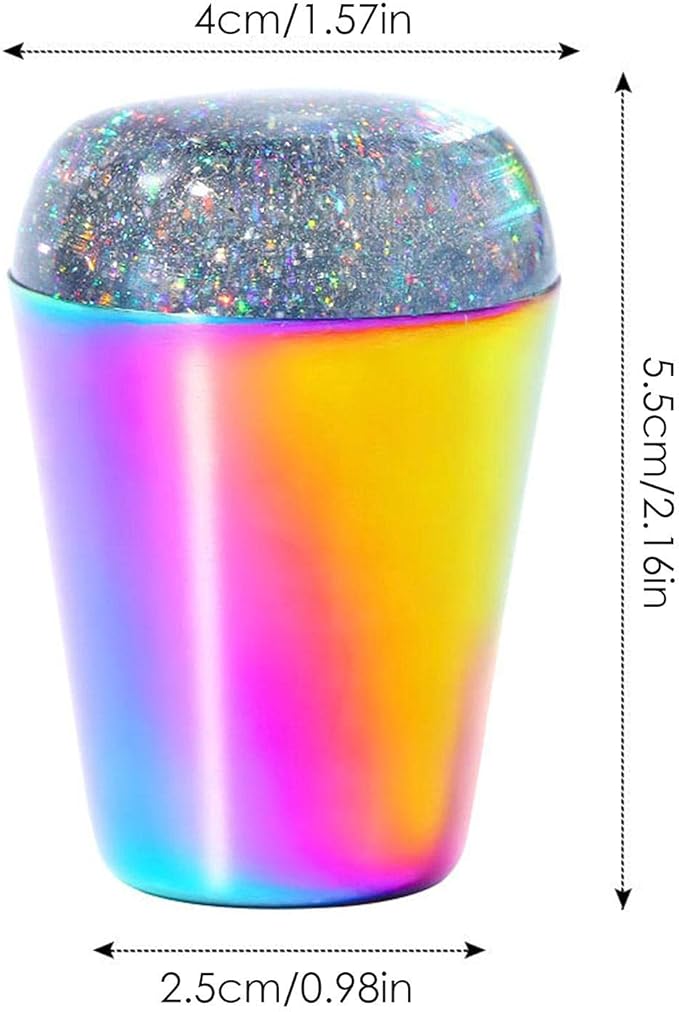 Nail Art Stamper Rainbow Nail Stamper Silicone Head, Nail Seal Silicone Stamping Jelly, Jelly Nail Stampers Nail Print Tools, DIY Nail Art Tools with Scraper  For Stamping and French Manicure