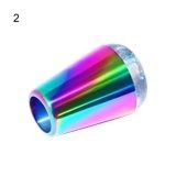Nail Art Stamper Rainbow Nail Stamper Silicone Head, Nail Seal Silicone Stamping Jelly, Jelly Nail Stampers Nail Print Tools, DIY Nail Art Tools with Scraper  For Stamping and French Manicure