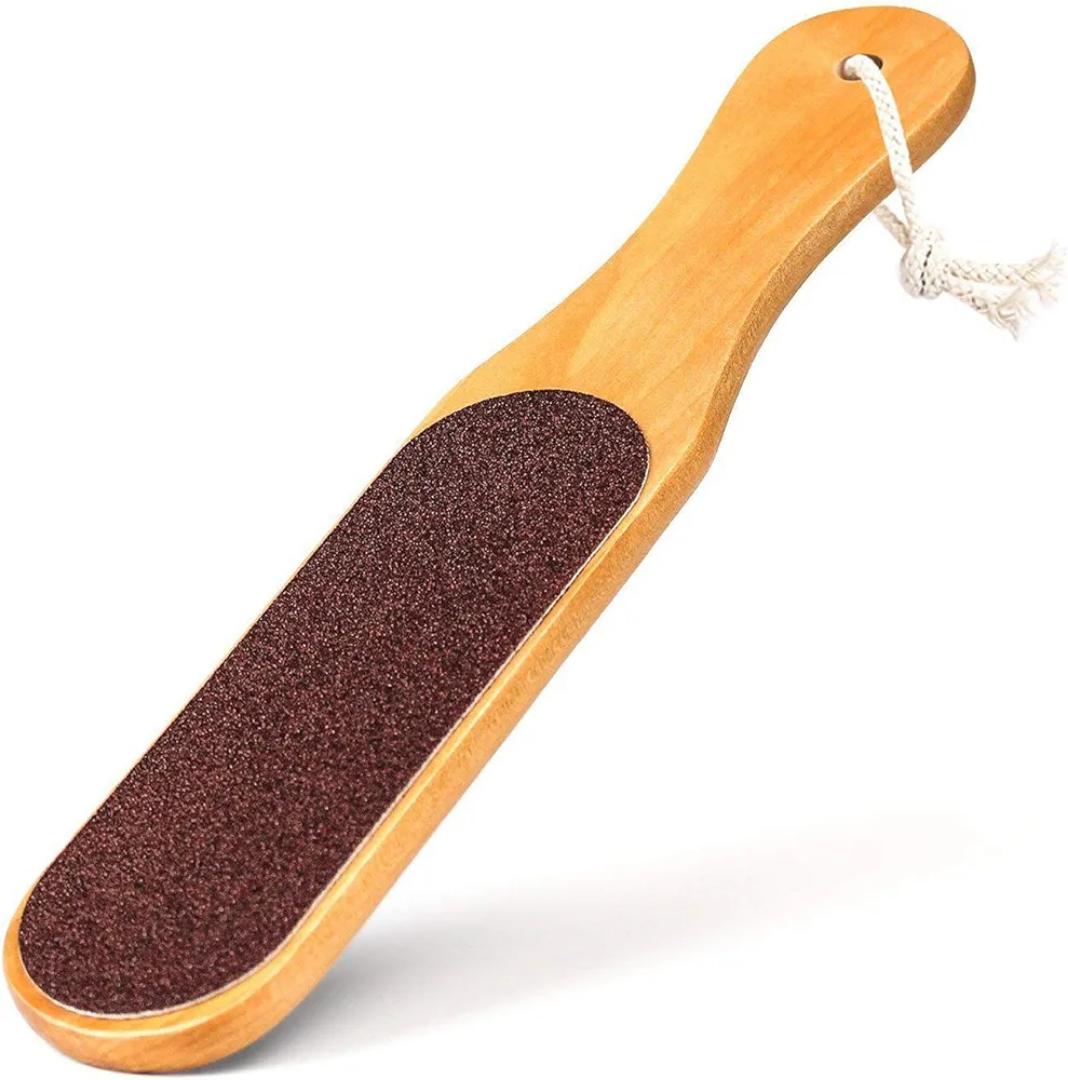2 Pcs-1 pc  Wooden Foot File Professional Foot File Callus Remover - Wooden Foot Scrubber Filer For Dead Skin & 1 pc Stainless Steel Foot Exfoliating Scrubber  File Foot rasp Foot File Callus Removet
