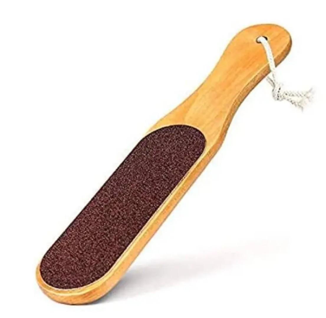 2 Pcs-1 pc  Wooden Foot File Professional Foot File Callus Remover - Wooden Foot Scrubber Filer For Dead Skin & 1 pc Stainless Steel Foot Exfoliating Scrubber  File Foot rasp Foot File Callus Removet