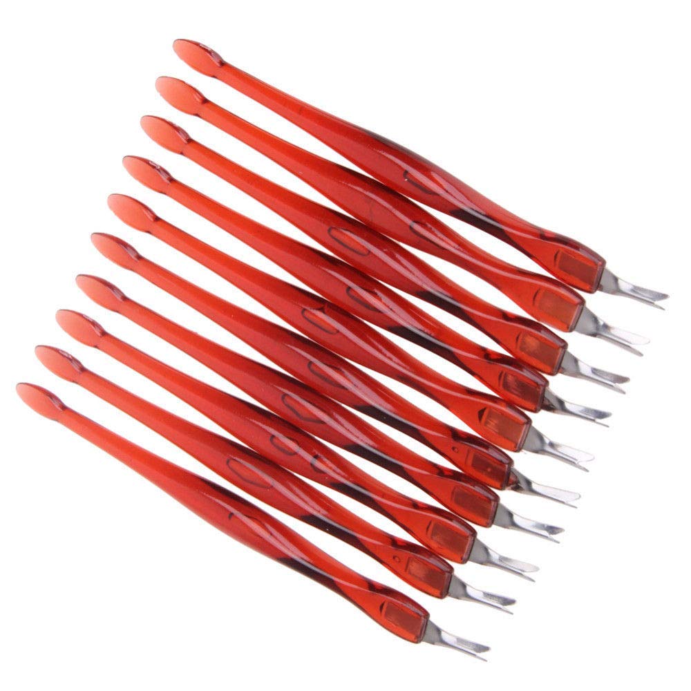 2  PCS Cuticle knife Trimmer,Cuticle ForkTrimmer Nail Cuticle Remover Trimmer Pusher Dead Skin with Double Head V-Shaped Fork Manicure Pedicure Cleaner Care Tools for Home and Nail