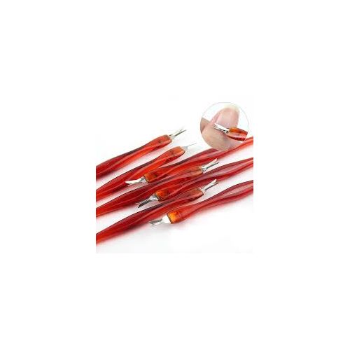 2  PCS Cuticle knife Trimmer,Cuticle ForkTrimmer Nail Cuticle Remover Trimmer Pusher Dead Skin with Double Head V-Shaped Fork Manicure Pedicure Cleaner Care Tools for Home and Nail