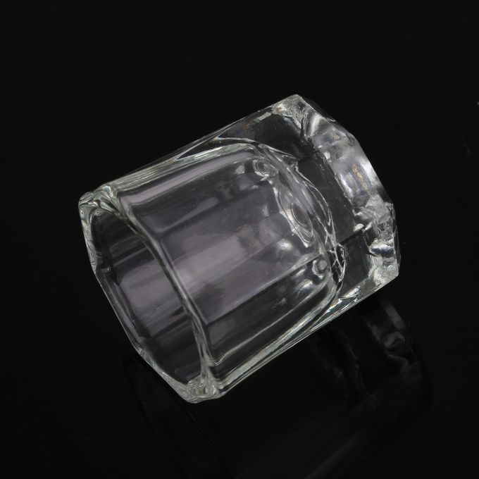 2 Pack Dappen Dish Cups for Nail Art Acrylic Liquid - Clear Glass Nail Monomer Liquid Bowl Dampen Dish Acrylic Powder Holder, Acrylic Glass Jar for Nails  Dappen Dish Crstal Glass